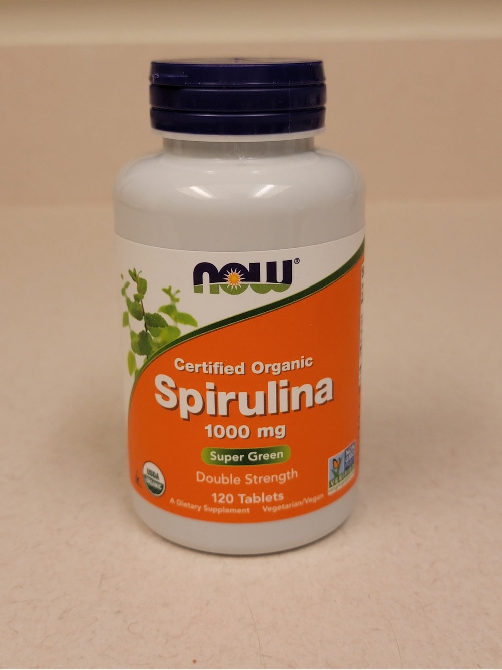 NOW Certified Organic Spirulina 1000 mg - Super Green